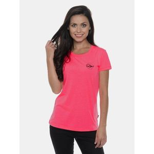 Neonovo rúžové dámske tričko s potlačou SAM 73 vyobraziť