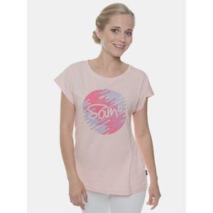 Rúžové dámske tričko s potlačou SAM 73 vyobraziť