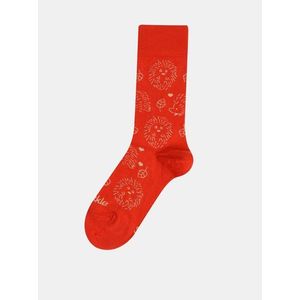 Červené vzorované ponožky Fusakle V zahrade vyobraziť