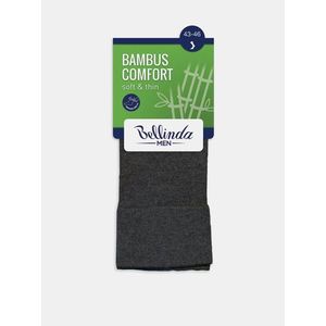 Tmavošedé pánske ponožky Bellinda Bambus Comfort vyobraziť