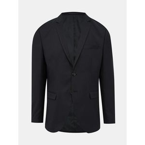 Čierne oblekové sako s prímesou vlny Jack & Jones Solaris vyobraziť