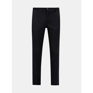 Čierne oblekové slim fit nohavice s prímesou vlny Jack & Jones Solaris vyobraziť