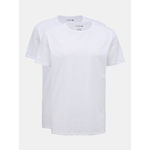 Sada dvoch bielych pánskych basic tričiek Lacoste vyobraziť