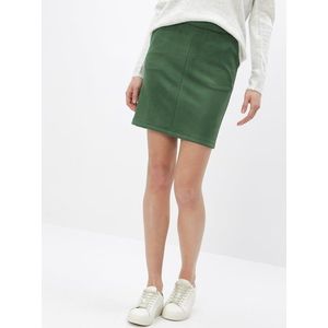 Zelená púzdrová sukňa v semišovej úprave VILA Faddy vyobraziť