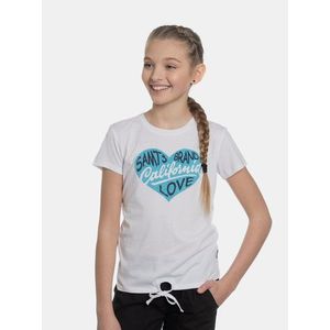 Biele dievčenské tričko s potlačou SAM 73 vyobraziť
