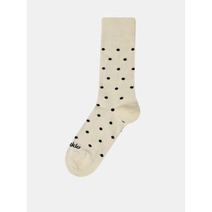 Krémové bodkované ponožky Fusakle Puntík vyobraziť
