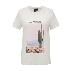 Biele tričko s potlačou VERO MODA Desert vyobraziť