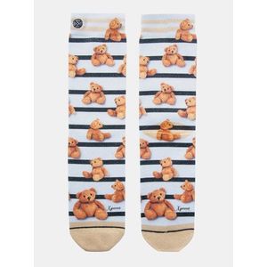 Hnedo-krémové dámske ponožky XPOOOS vyobraziť