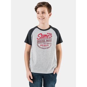 Šedé chlapčenské tričko s potlačou SAM 73 vyobraziť