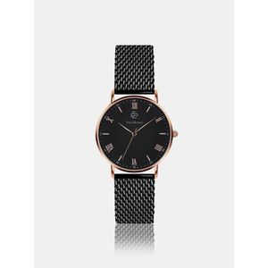 Unisex hodinky s čiernym nerezovým remienkom Paul McNeal vyobraziť