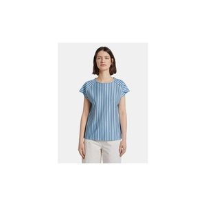 Modré dámske pruhované tričko Tom Tailor Denim vyobraziť