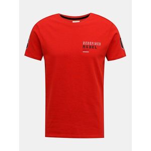 Červené tričko Redefined Rebel vyobraziť