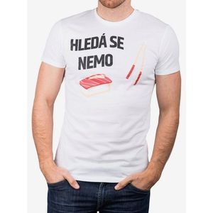 Differenta Design biele pánske tričko Hľadá sa Nemo vyobraziť