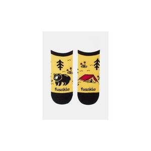 Žlté vzorované členkové ponožky Fusakle Kemping vyobraziť