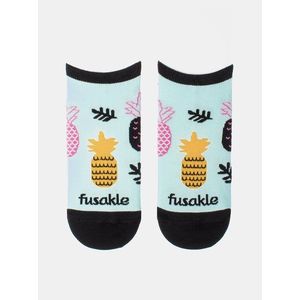 Svetlomodré vzorované členkové ponožky Fusakle Ananista vyobraziť