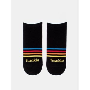 Čierne pruhované členkové ponožky Fusakle vyobraziť