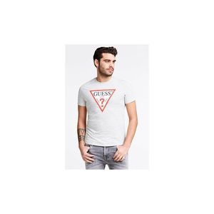 Guess sivé pánske tričko Triangle Logo vyobraziť