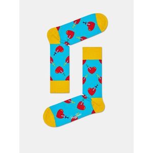 Modré vzorované ponožky Happy Socks Broken Heart vyobraziť