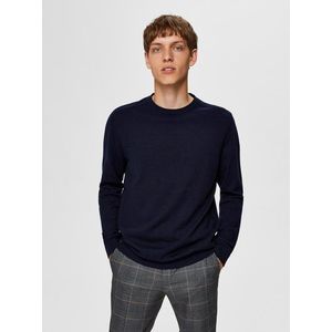 Tmavomodrý basic sveter Selected Homme Berg vyobraziť