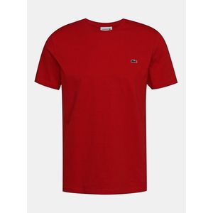Červené pánske basic tričko Lacoste vyobraziť