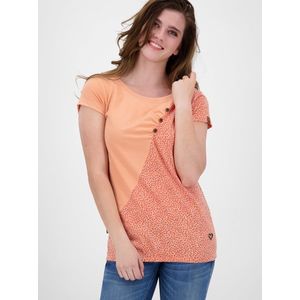 Oranžové dámske bodkované tričko Alife and Kickin vyobraziť