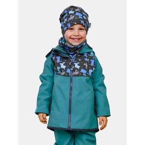 Modrá chlapčenská softshellová bunda Unuo vyobraziť