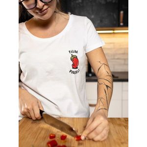 Biele dámske tričko ZOOT Original Chilli paprička vyobraziť