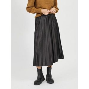 Čierna plisovaná midi sukňa VILA vyobraziť