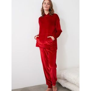 Červené dámske pyžamo Trendyol vyobraziť
