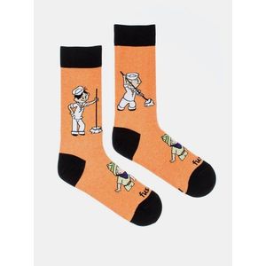 Oranžové vzorované ponožky Fusakle Lolek a Bolek vyobraziť