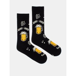 Čierne vzorované ponožky Fusakle Chmelová brigáda vyobraziť