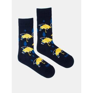 Tmavomodré vzorované ponožky Fusakle Podzimní den vyobraziť