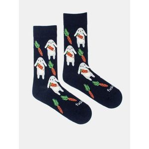 Tmavomodré vzorované ponožky Fusakle Zajíc vyobraziť