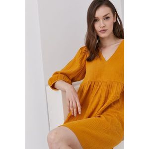 Šaty Answear Lab oranžová farba, mini, áčkový strih vyobraziť
