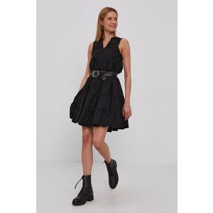 Šaty Vero Moda čierna farba, mini, áčkový strih vyobraziť