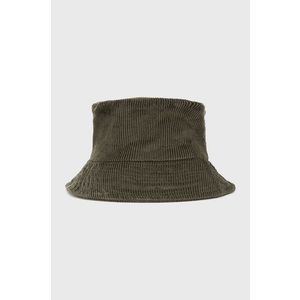 Štruksový klobúk Sisley zelená farba, bavlnený vyobraziť