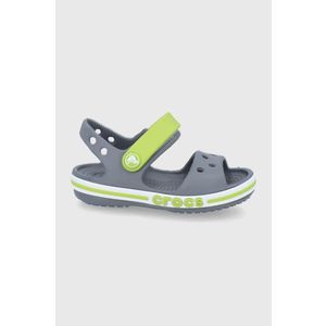 Detské sandále Crocs šedá farba vyobraziť