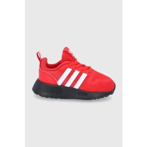 Detské topánky adidas Originals Multix červená farba vyobraziť