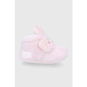 Detské papuče UGG Bixbee Llama Stuffie ružová farba vyobraziť