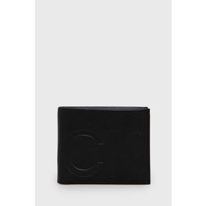 Kožená peňaženka Calvin Klein pánska, čierna farba vyobraziť