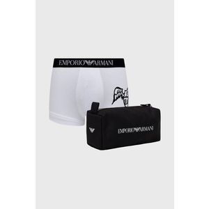 Boxerky a kozmetická taštička Emporio Armani Underwear biela farba vyobraziť