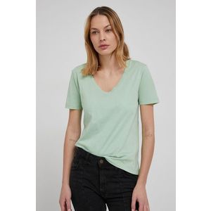 Bavlnené tričko JDY zelená farba vyobraziť