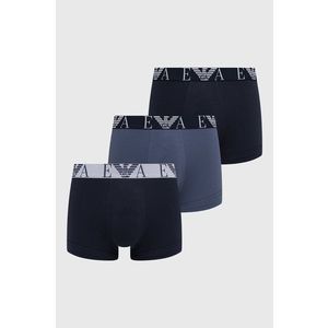 Boxerky Emporio Armani Underwear (3-pack) pánske, tmavomodrá farba vyobraziť