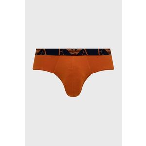 Slipy Emporio Armani Underwear (3-pack) pánske, fialová farba vyobraziť