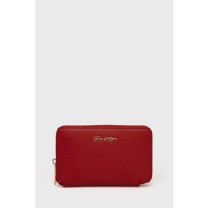 Peňaženka Tommy Hilfiger dámska, červená farba vyobraziť