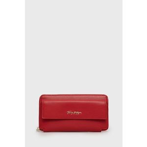 Peňaženka Tommy Hilfiger dámska, červená farba vyobraziť
