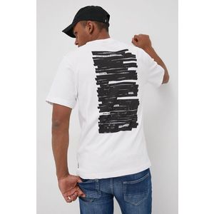 Bavlnené tričko Only & Sons biela farba, s potlačou vyobraziť