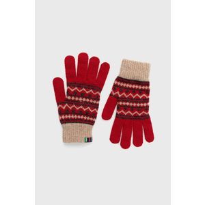 Vlnené rukavice PS Paul Smith pánske, červená farba vyobraziť