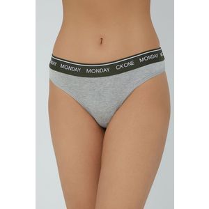 Tangá Calvin Klein Underwear Ck One (7-pack) šedá farba vyobraziť