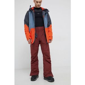 Snowboardové nohavice Rip Curl pánske, bordová farba vyobraziť